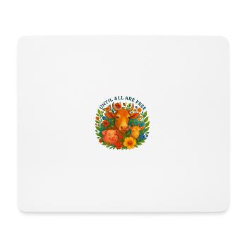 Until all are free - Mousepad (Querformat) - Weiß - Vorne