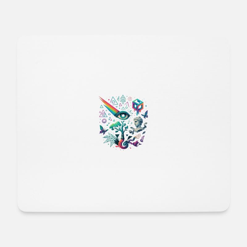 Gedankenblüte - Mousepad (Querformat) - Weiß
