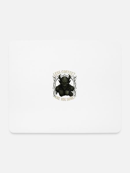 Dark Roast Coffee Demon - Mousepad (Querformat) - Weiß