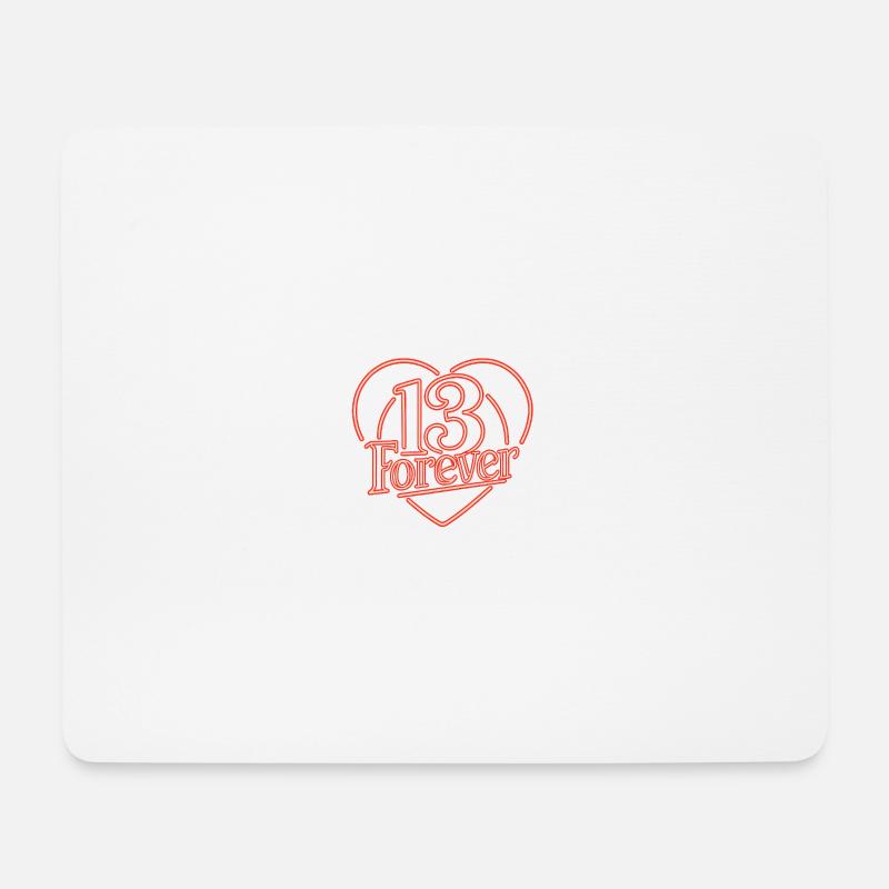 13frv Neon - Mousepad (Querformat) - Weiß