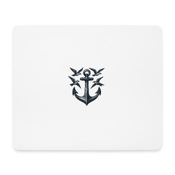 Anchor Seagull - Mouse Pad (horizontal) - white - Front