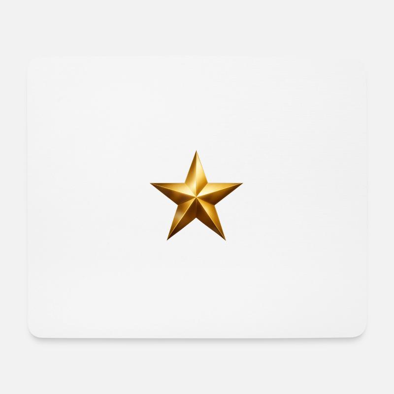 Golden Star Accent - Mouse Pad (horizontal) - white