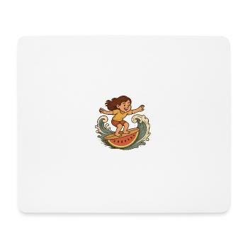 Surfergirl Watermelon - Mouse Pad (horizontal) - white - Front