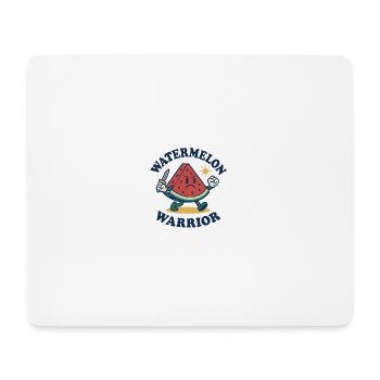 Wassermelonen-Krieger – Mutiges Schnittdesign - Mousepad (Querformat) - Weiß - Vorne