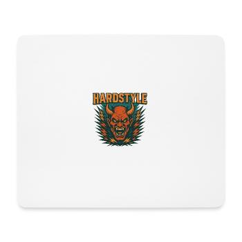 Hardstyle Dämonen Motiv - Mousepad (Querformat) - Weiß - Vorne