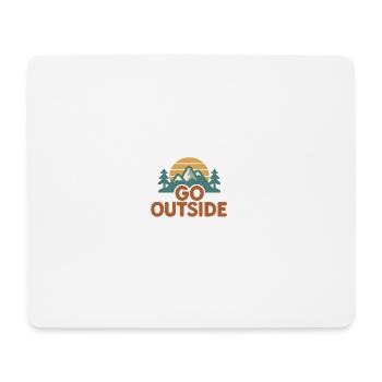 Mountain motif with a nature and adventure theme - Mouse Pad (horizontal) - white - Front