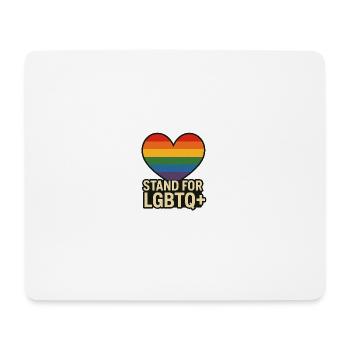 Pride Heart LGBT Support Design - Mouse Pad (horizontal) - white - Front
