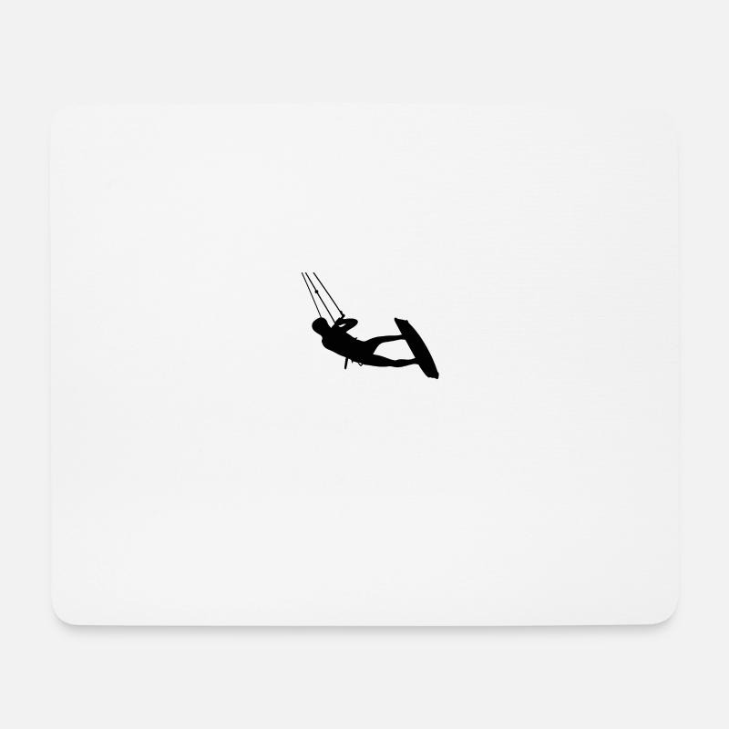 Kiters. Kitesurf - Tapis de souris (format paysage) - blanc
