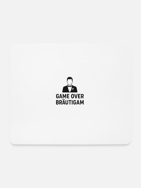 Wedding Groom Game Over - Mouse Pad (horizontal) - white