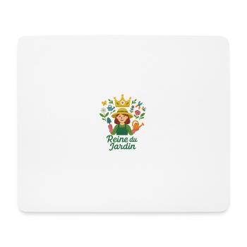 Reine du jardin - Tapis de souris (format paysage) - blanc - Devant