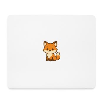 Niedlicher Fuchsbär Kinderdesign - Mousepad (Querformat) - Weiß - Vorne