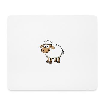 Cute Sheep Design for Kids - Mouse Pad (horizontal) - white - Front