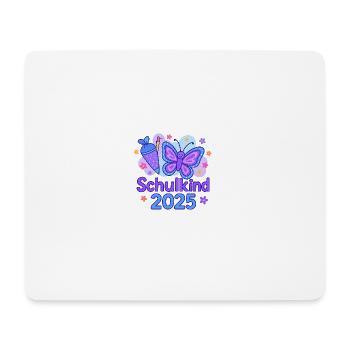 Schulanfang 2025 „Schmetterling“ - Mousepad (Querformat) - Weiß - Vorne