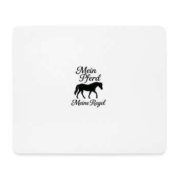 My Horse My Period - Mouse Pad (horizontal) - white - Front