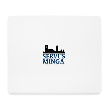 Servus Minga Silhouette Design - Mouse Pad (horizontal) - white - Front