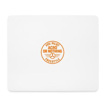 FPV Pilot Acro Freestyle Design - Mousepad (Querformat) - Weiß - Vorne