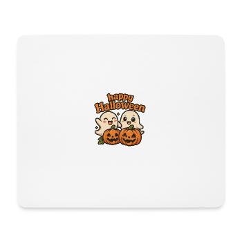 Fantômes mignons Halloween Design - Tapis de souris (format paysage) - blanc - Devant