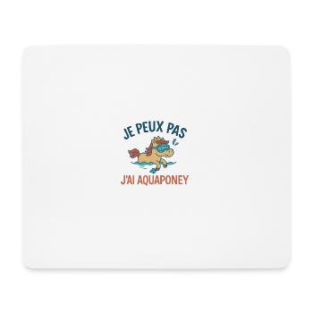 Je peux pas, j’ai aquaponey - Tapis de souris (format paysage) - blanc - Devant