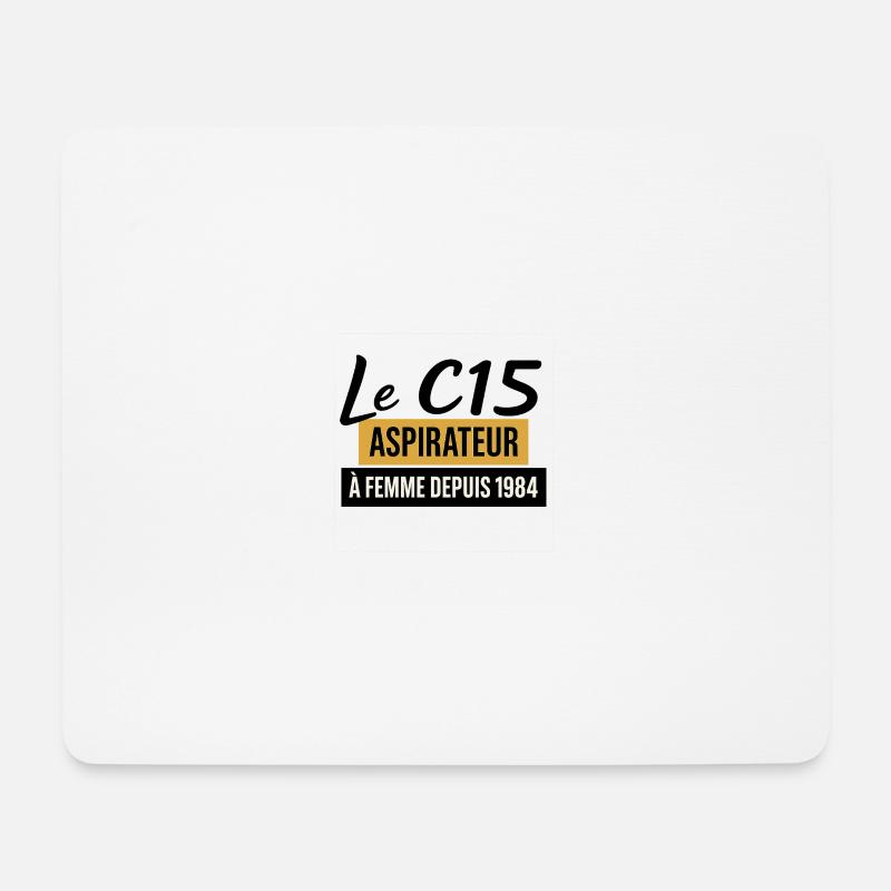 C15 - Mousepad (Querformat) - Weiß