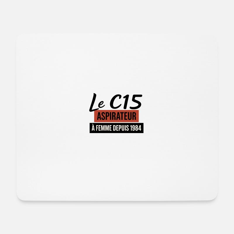 C15 - Mousepad (Querformat) - Weiß