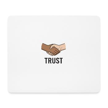 Fair Handshake Symbol design - Mouse Pad (horizontal) - white - Front