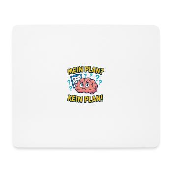Gedankenchaos Motiv - Mousepad (Querformat) - Weiß - Vorne