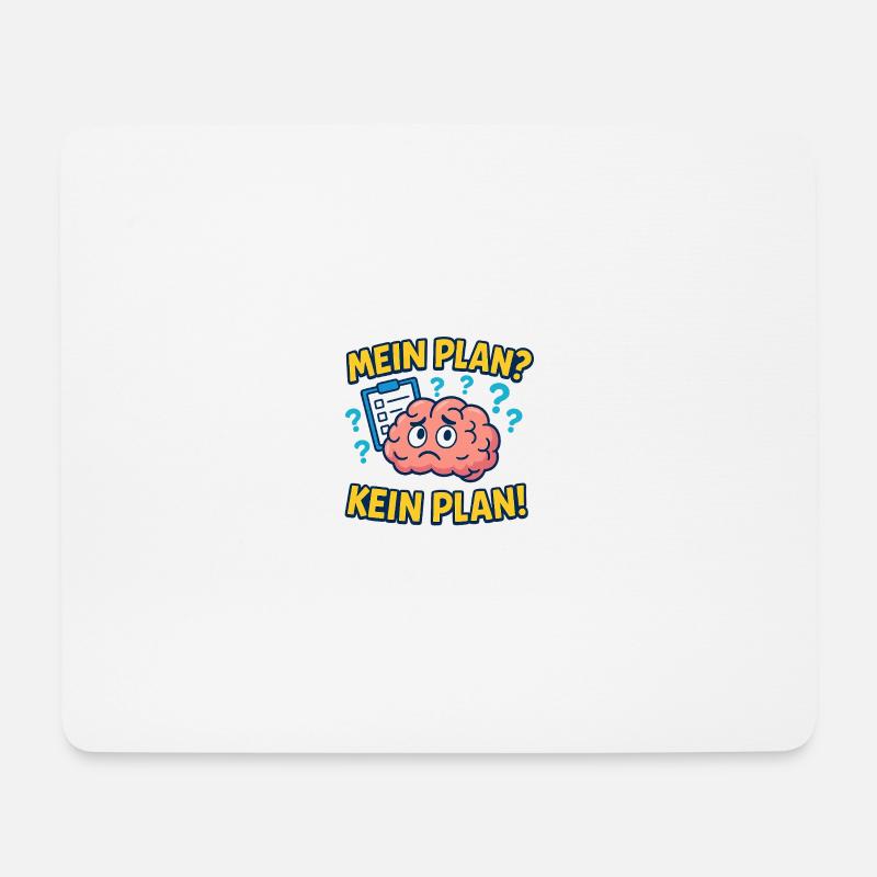 Gedankenchaos Motiv - Mousepad (Querformat) - Weiß