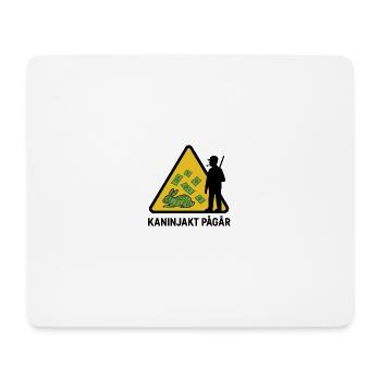 Chasse au lapin en cours - Tapis de souris (format paysage) - blanc - Devant