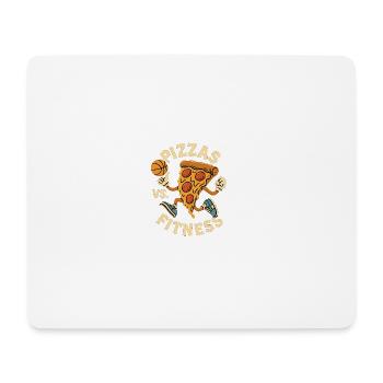 Pizza Fitness Animation - Tapis de souris (format paysage) - blanc - Devant