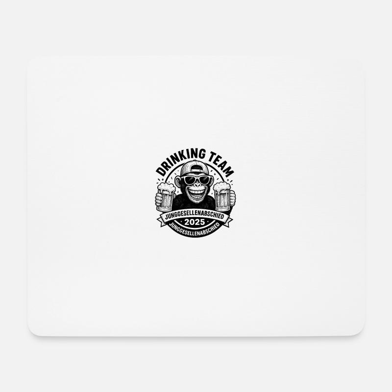 Enterrement de vie de garçon Boire Conception d’équipe - Tapis de souris (format paysage) - blanc
