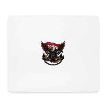 Croatian Imperial Crusader Eagle - Mouse Pad (horizontal) - white - Front
