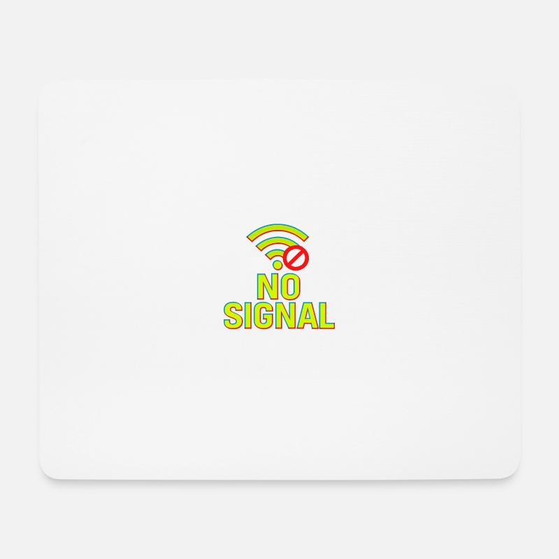 Glitch Tech Design - Mouse Pad (horizontal) - white