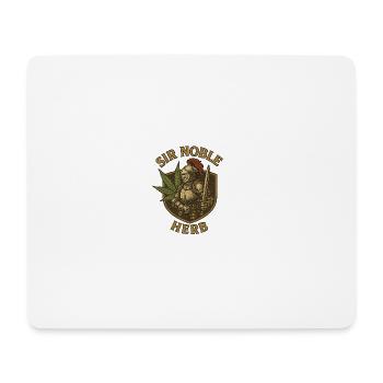 Sir Noble Herb with Hemp Plant Motifs - Mouse Pad (horizontal) - white - Front