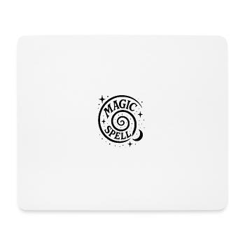 Magic Spiral with Moon and Stars - Mouse Pad (horizontal) - white - Front
