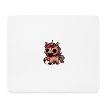 Licorne Horrifique Sanglant - Tapis de souris (format paysage) - blanc - Devant