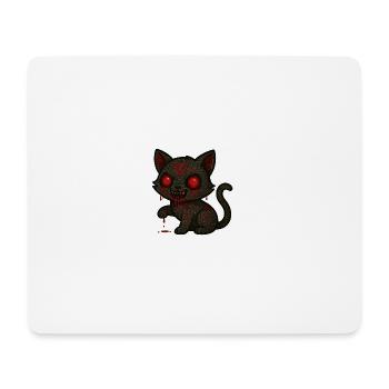Dark Cat Occult - Mousepad (Querformat) - Weiß - Vorne
