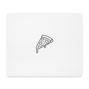 Pizzastück - Mousepad (Querformat) - Weiß - Vorne