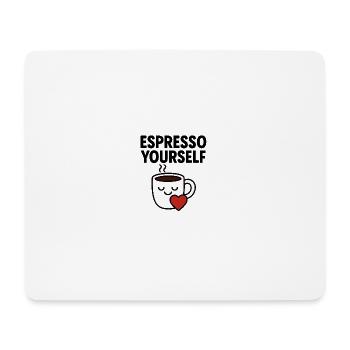 Adorable tasse à café avec coeur - Tapis de souris (format paysage) - blanc - Devant