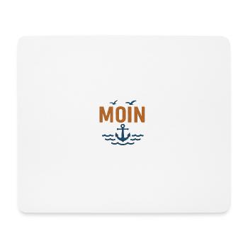 Maritime Moin Design with Anchor and Birds - Mouse Pad (horizontal) - white - Front