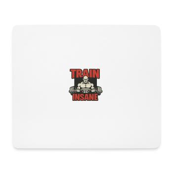 Train Insane Kraftsymbol Design - Mousepad (Querformat) - Weiß - Vorne