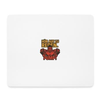 Motivierender Fitness-Print mit Kraftvollem Motiv - Mousepad (Querformat) - Weiß - Vorne