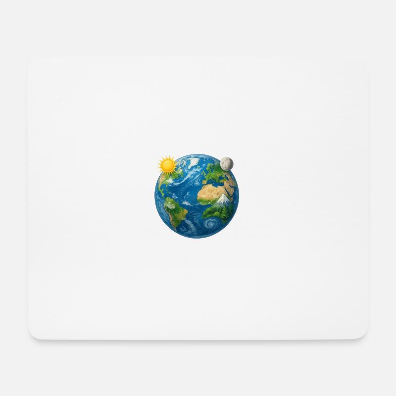 Earth - Earth - Planet Earth Universe - Mouse Pad (horizontal) - white