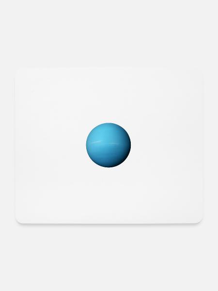 Uranus - Planet Uranus - Mousepad (Querformat) - Weiß