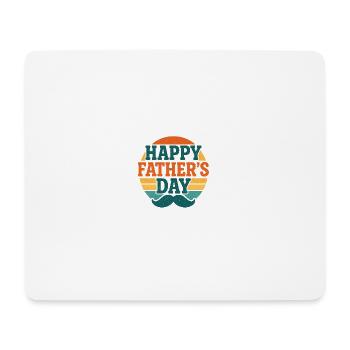 Fêtes des pères  - Tapis de souris (format paysage) - blanc - Devant