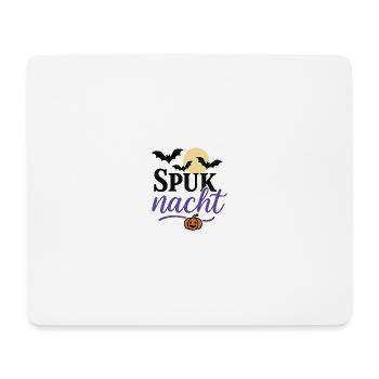 Conception d’Halloween de la nuit hantée - Tapis de souris (format paysage) - blanc - Devant