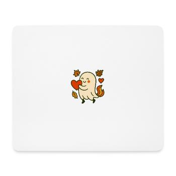 Geist_mit_Herz - Mousepad (Querformat) - Weiß - Vorne
