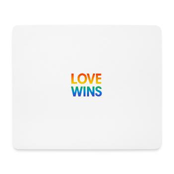 Fierté Arc-en-ciel Amour Égalité Diversité Queer - Tapis de souris (format paysage) - blanc - Devant
