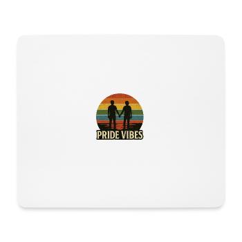 Pride Regenbogen Liebe Gleichheit Vielfalt Queer - Mousepad (Querformat) - Weiß - Vorne