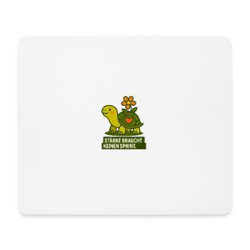 Starke_braucht_kein_Spint - Tapis de souris (format paysage) - blanc - Devant