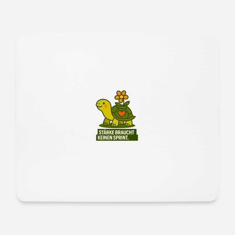 Starke_braucht_kein_Spint - Mousepad (Querformat) - Weiß
